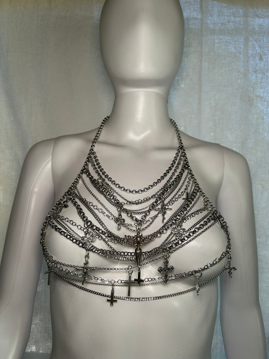 Chain top with crosses