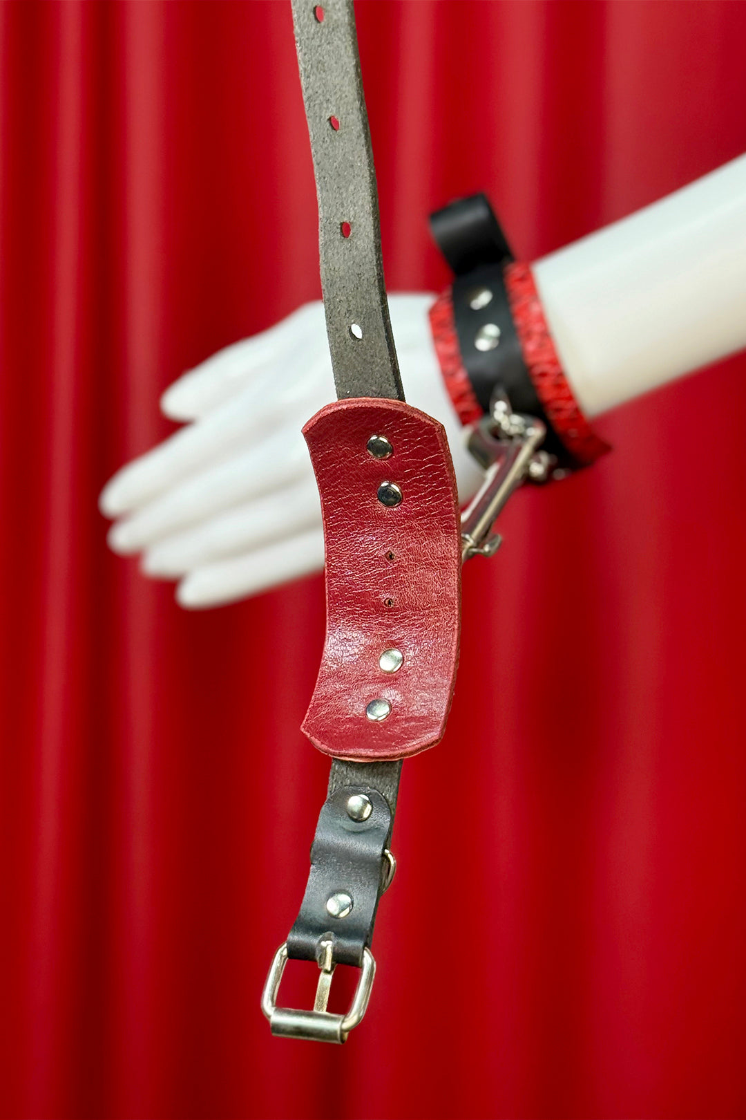 Red and Black Cuffs Set