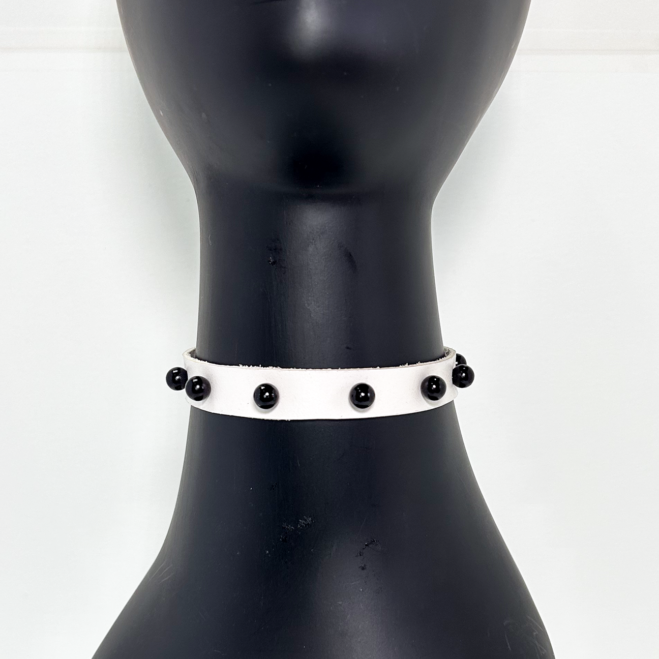 Audrey Choker with Black Faux Perls