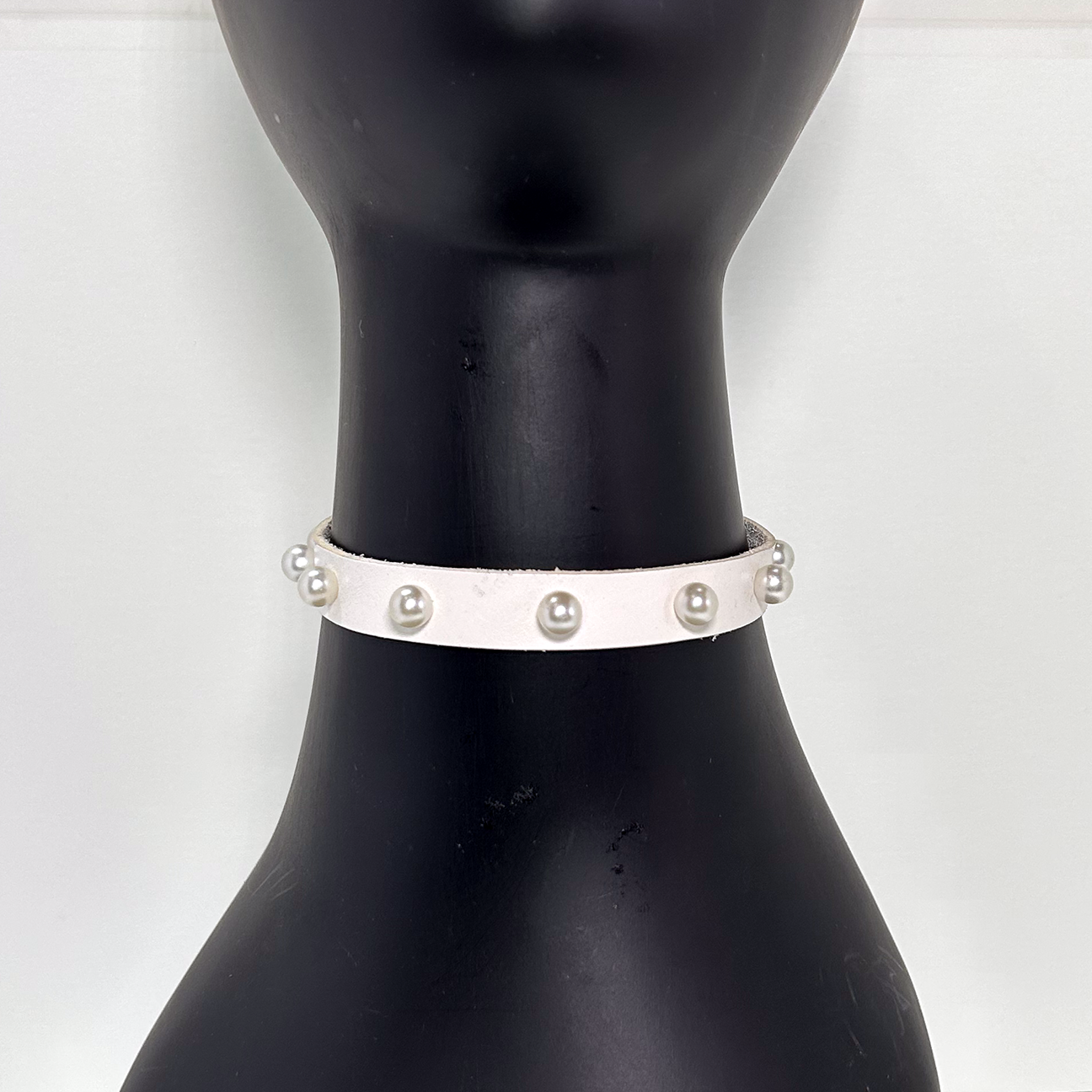 Audrey Choker with Black Faux Perls