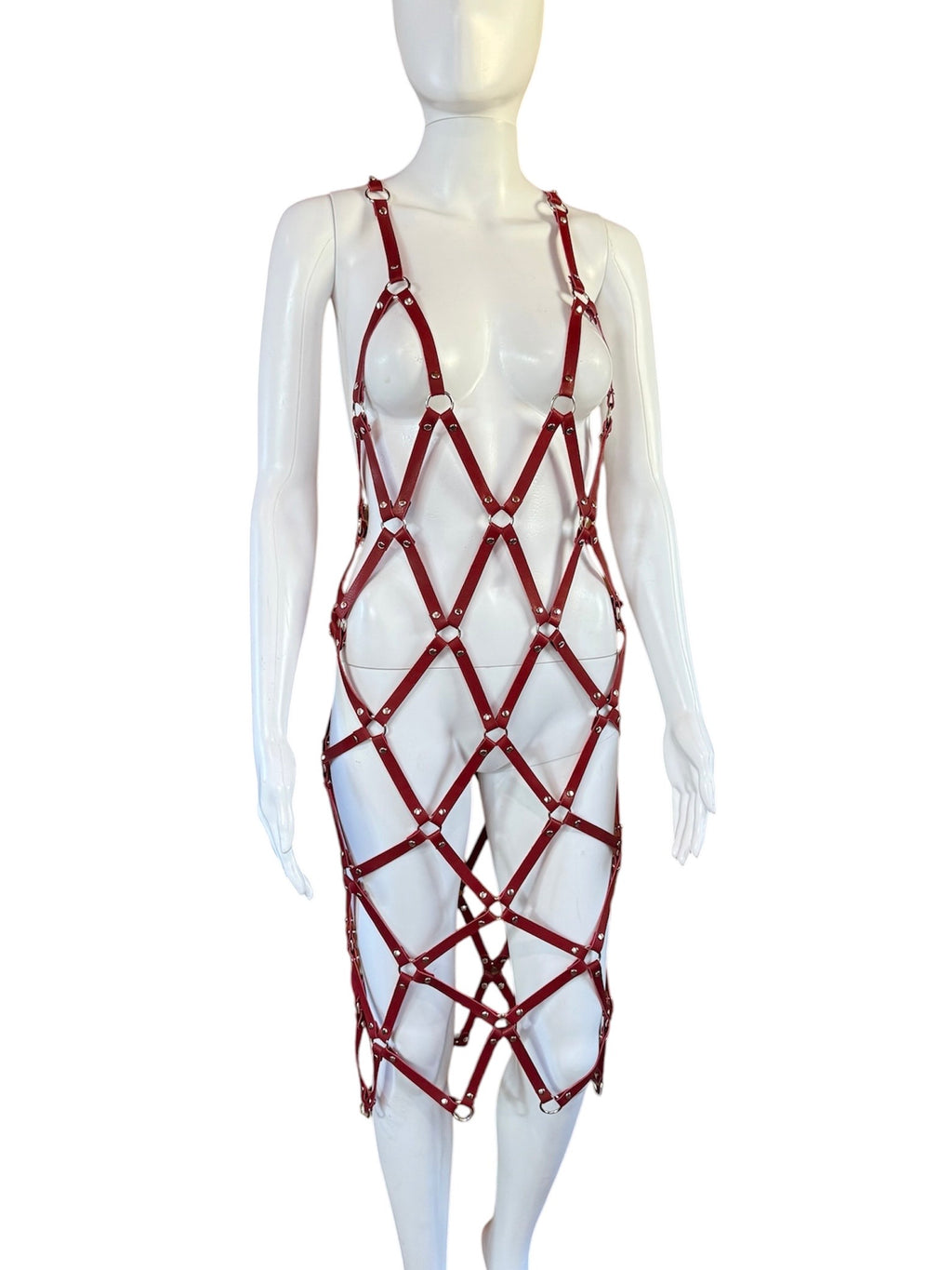 Custom Red Brigitte Dress