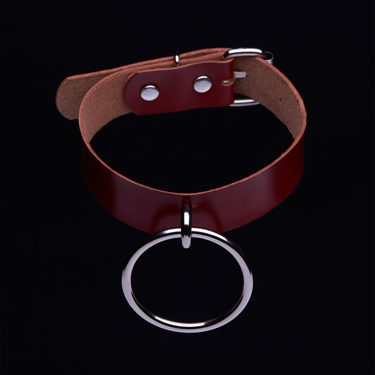 Teddy Red O Ring Choker